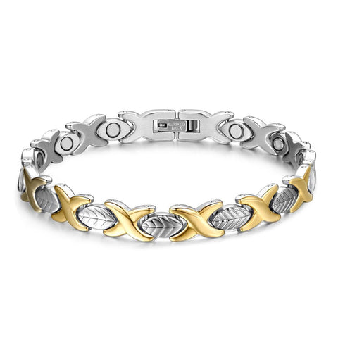 Dr. Magnetic DRM36 Bracelet - Stainless Steel - Gold & Silver - Women