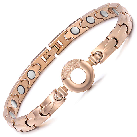 Dr. Magnetic DRM35 Bracelet - Stainless Steel - Rose Gold - Women