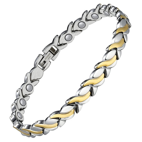 Dr. Magnetic DRM37 Bracelet - Stainless Steel - Gold & Silver - Women