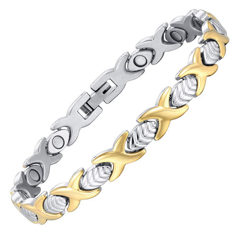 Dr. Magnetic DRM36 Bracelet - Stainless Steel - Gold & Silver - Women