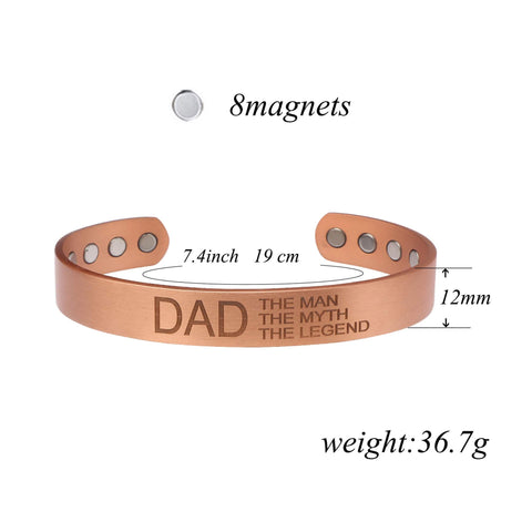 (Free Only Today) Dr. Magnetic DRM50 Bracelet - Red Copper - Men