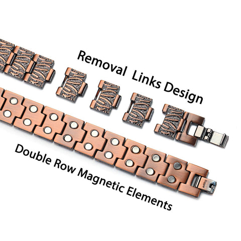 Dr. Magnetic DRM45 Bracelet - Red Copper - Men
