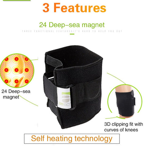 (Free Only Today) Dr. Magnetic DRM102 Knee Compression Sleeve (2-Pack) - Unisex