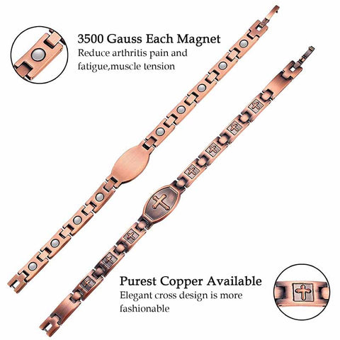Dr. Magnetic DRM03 Bracelet - Red Copper - Women