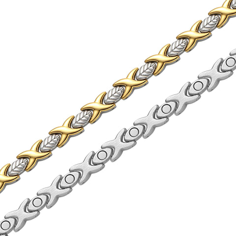 Dr. Magnetic DRM36 Bracelet - Stainless Steel - Gold & Silver - Women