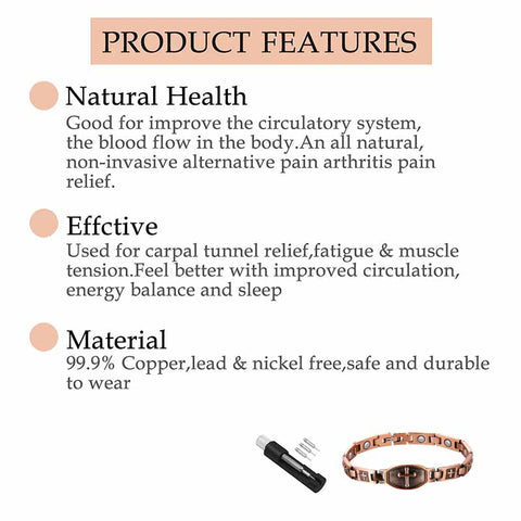 Dr. Magnetic DRM03 Bracelet - Red Copper - Women