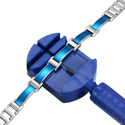 Dr. Magnetic DRM10 Bracelet - Stainless Steel - Blue - Men