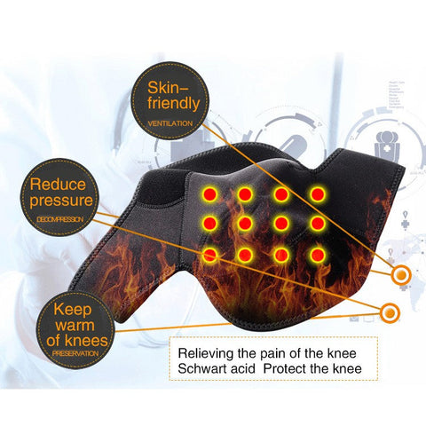 (Free Only Today) Dr. Magnetic DRM102 Knee Compression Sleeve (2-Pack) - Unisex