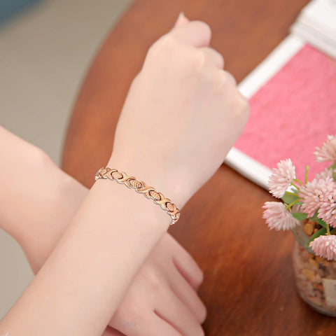 Dr. Magnetic DRM36 Bracelet - Stainless Steel - Rose Gold - Women