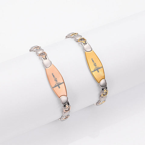 Dr. Magnetic DRM44 Bracelet - Stainless Steel - Rose Gold - Women