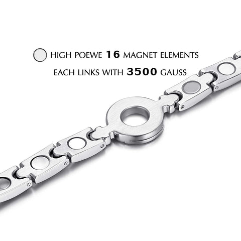 Dr. Magnetic DRM35 Bracelet - Stainless Steel - Silver - Women