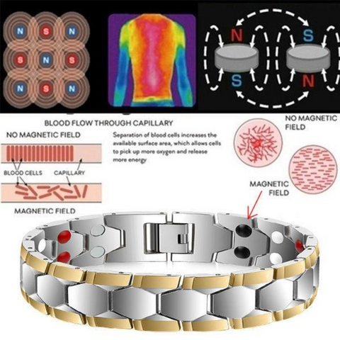 Dr. Magnetic DRM25 Bracelet - Stainless Steel - Men