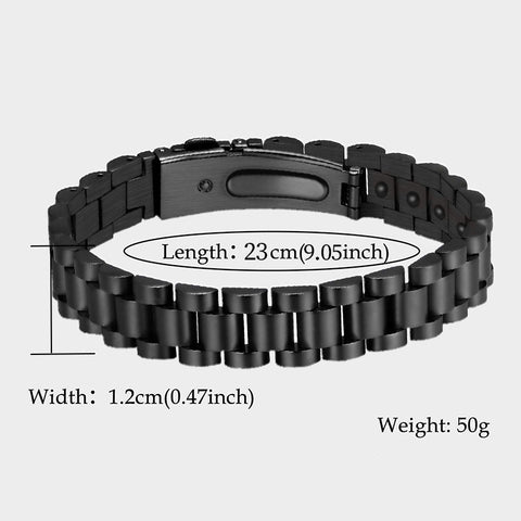 Dr. Magnetic DRM52 Bracelet - Stainless Steel - Black - Men