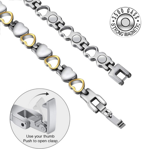 (Free Only Today) Dr. Magnetic DRM07 Bracelet - Stainless Steel - Women