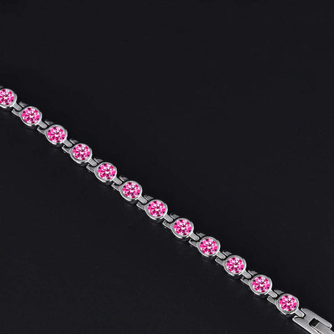 Dr. Magnetic DRM23 Bracelet - Stainless Steel - Birthstone - July - Women