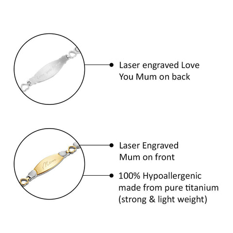 Dr. Magnetic DRM38 Bracelet - Stainless Steel - Gold - Women