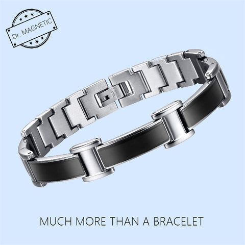 Dr. Magnetic DRM10 Bracelet - Stainless Steel - Black - Men