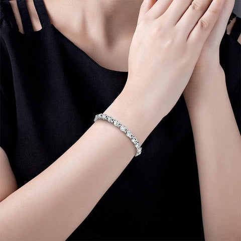 Dr. Magnetic DRM23 Bracelet - Stainless Steel - Birthstone - April - Women