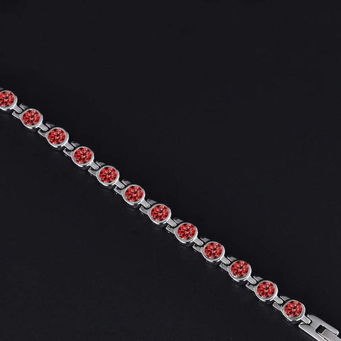 Dr. Magnetic DRM23 Bracelet - Stainless Steel - Birthstone - January - Women