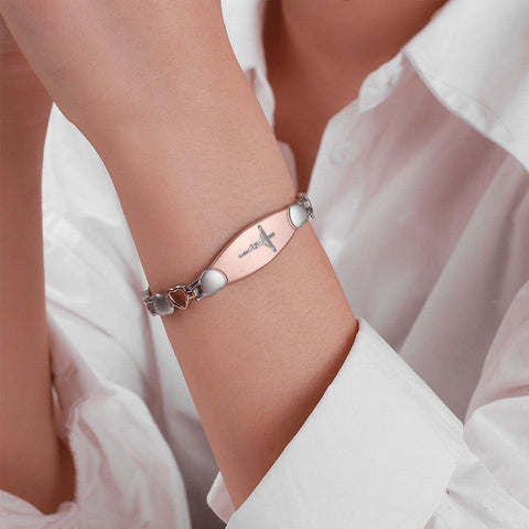 Dr. Magnetic DRM44 Bracelet - Stainless Steel - Rose Gold - Women