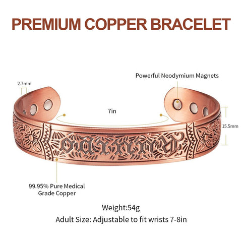(Free Only Today) Dr. Magnetic DRM57 Bracelet - Red Copper - Men