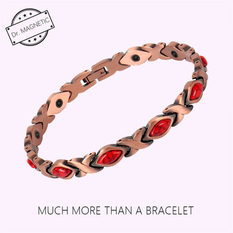 (Free Only Today) Dr. Magnetic DRM64 Bracelet - Red Copper- Women