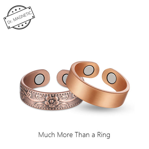 Dr. Magnetic DRM13 Ring - Red Copper - Women (Pack of 2 Pcs)