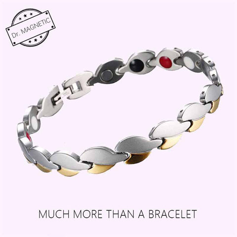 Dr. Magnetic DRM05 Bracelet - Stainless Steel - Silver & Gold - Women