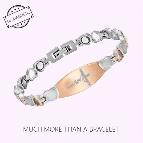 Dr. Magnetic DRM44 Bracelet - Stainless Steel - Rose Gold - Women