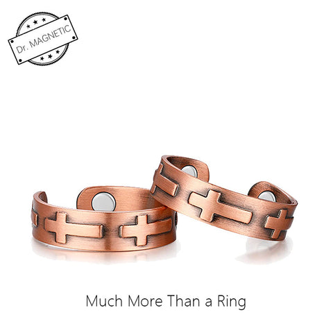 Dr. Magnetic DRM14 Ring - Red Copper - Unisex (Pack of 2 Pcs)