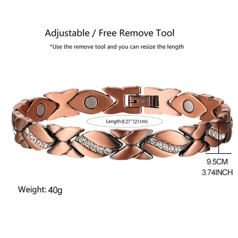 Dr. Magnetic DRM22 Bracelet - Red Copper - Women