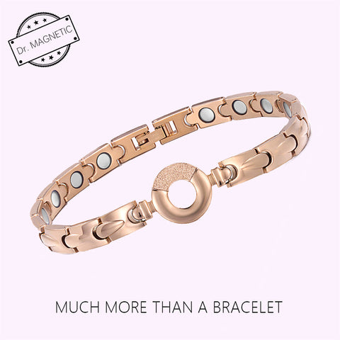 Dr. Magnetic DRM35 Bracelet - Stainless Steel - Rose Gold - Women