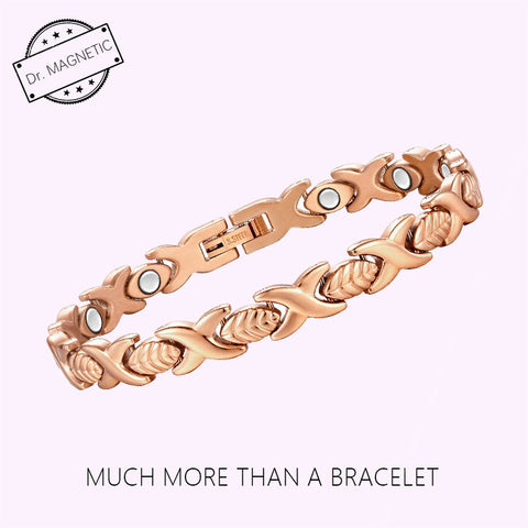 Dr. Magnetic DRM36 Bracelet - Stainless Steel - Rose Gold - Women