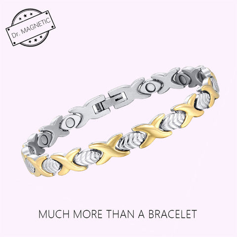 Dr. Magnetic DRM36 Bracelet - Stainless Steel - Gold & Silver - Women