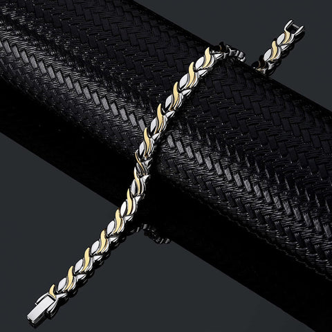 Dr. Magnetic DRM37 Bracelet - Stainless Steel - Gold & Silver - Women