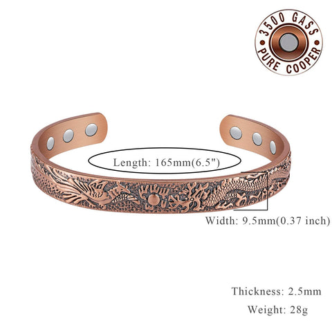 (Free Only Today) Dr. Magnetic DRM59 Bracelet - Red Copper - Unisex