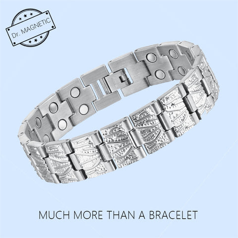 Dr. Magnetic DRM45 Bracelet - Stainless Steel - Silver - Men