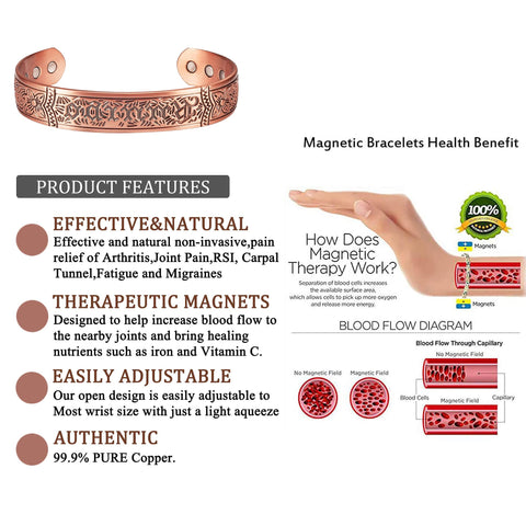 (Free Only Today) Dr. Magnetic DRM57 Bracelet - Red Copper - Men