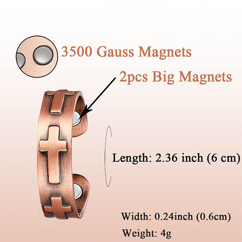 Dr. Magnetic DRM14 Ring - Red Copper - Unisex (Pack of 2 Pcs)
