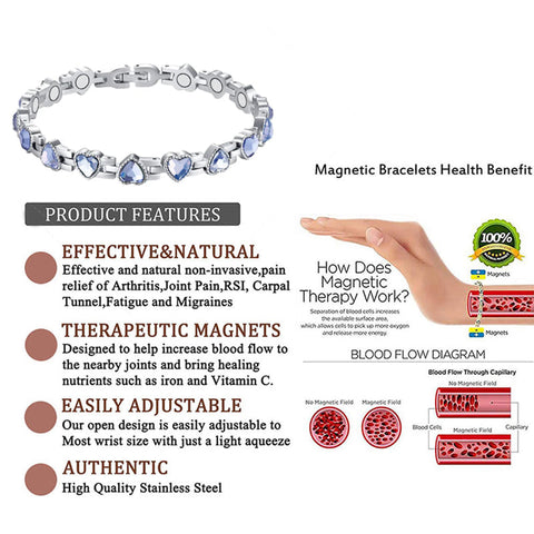 (Free Only Today) Dr. Magnetic DRM61 Bracelet - Stainless Steel - Women