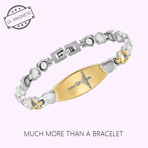 Dr. Magnetic DRM44 Bracelet - Stainless Steel - Gold - Women