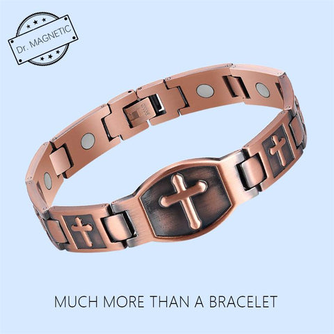 (Free Only Today) Dr. Magnetic DRM03 Bracelet - Stainless Steel | Copper - Men