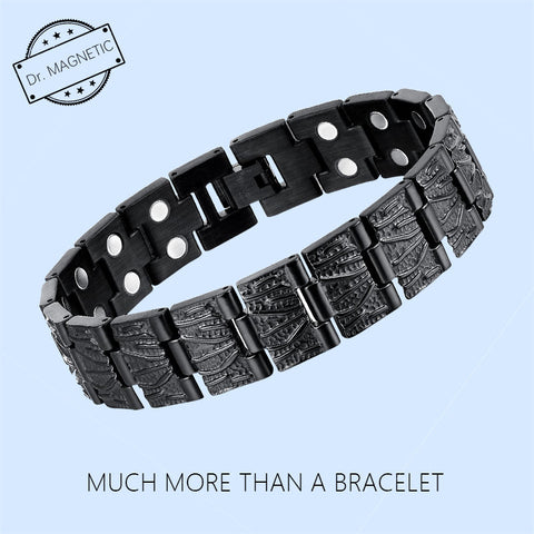Dr. Magnetic DRM45 Bracelet - Stainless Steel - Black - Men