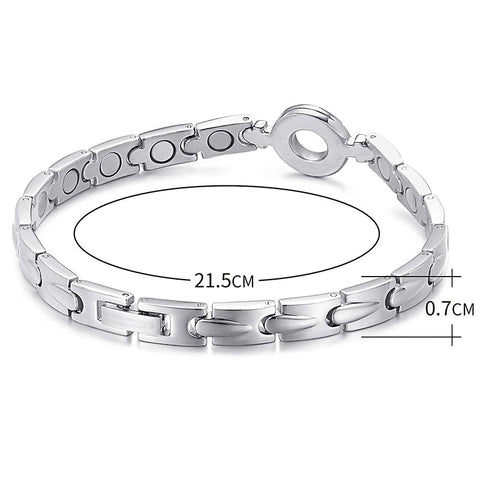Dr. Magnetic DRM35 Bracelet - Stainless Steel - Silver - Women