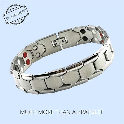 Dr. Magnetic DRM25 Bracelet - Stainless Steel - Silver - Men