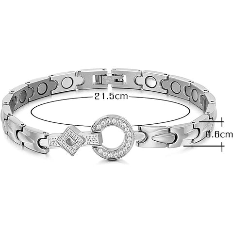 Dr. Magnetic DRM08 Bracelet - Stainless Steel - Silver - Women