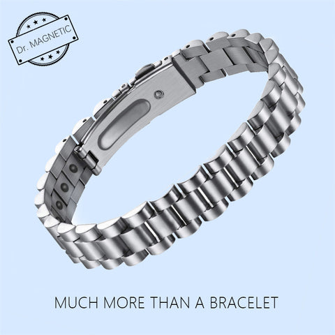 Dr. Magnetic DRM52 Bracelet - Stainless Steel - Silver - Men
