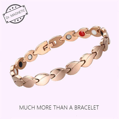 Dr. Magnetic DRM05 Bracelet - Stainless Steel - Rose Gold - Women