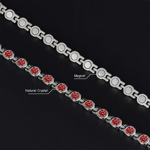 Dr. Magnetic DRM23 Bracelet - Stainless Steel - Birthstone - January - Women