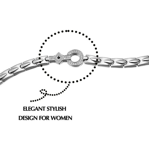 Dr. Magnetic DRM08 Bracelet - Stainless Steel - Silver - Women